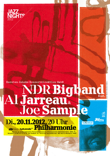 NDR Bigband, Al Jarreau, Joe Sample Poster 2012